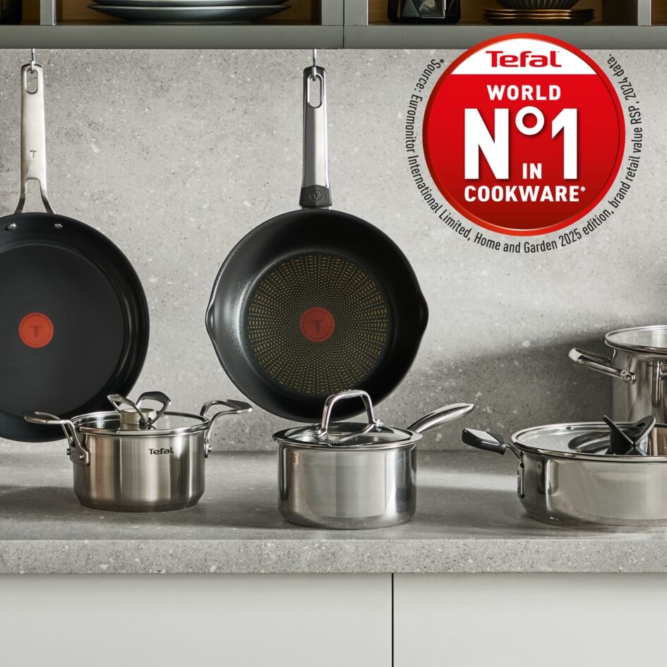 Rendlík Tefal Emotion+ E3262344, 18 cm, poklice nerez Préiové nádobí Tefal Emotion+