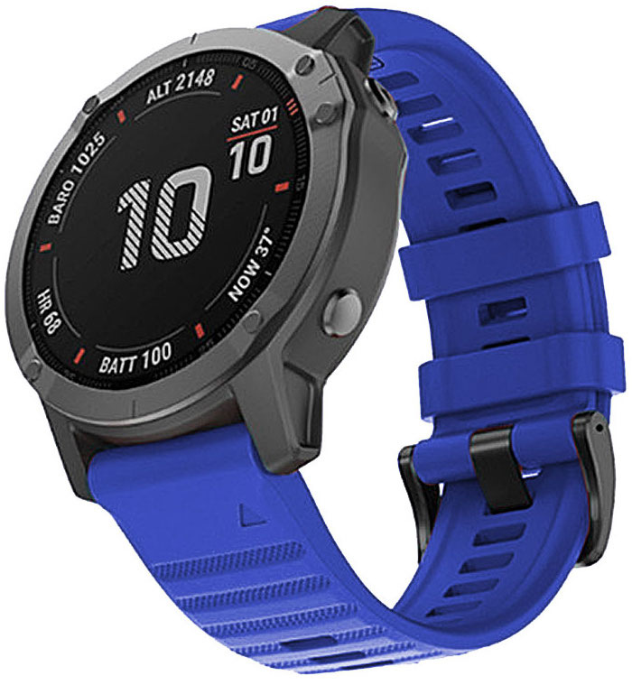Řemínek RhinoTech pro Garmin QuickFit silikonový outdoor 22mm modrý