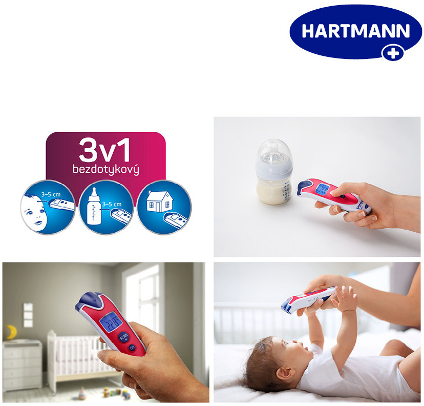 Teploměr HARTMANN Veroval baby červený