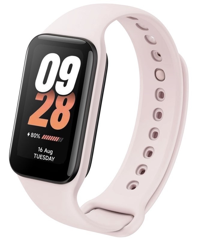 Řemínek FIXED Silicone Strap na Xiaomi Smart Band 8 Active/9 Active růžový