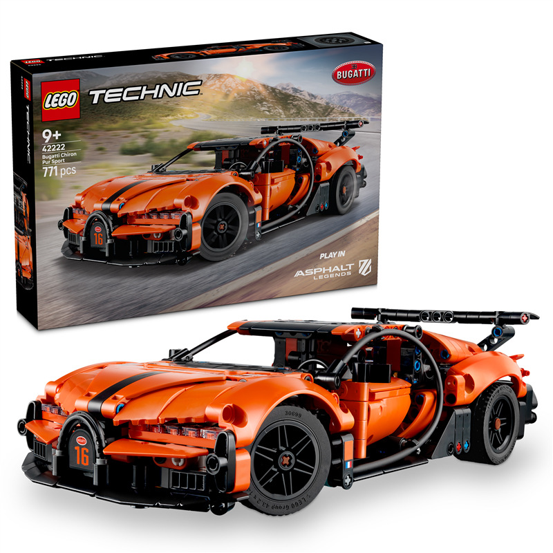 Stavebnice LEGO® Technic 42222 Hyperauto Bugatti Chiron Pur Sport Stavebnice LEGO® Technic 42222 Hyperauto Bugatti Chiron Pur Sport