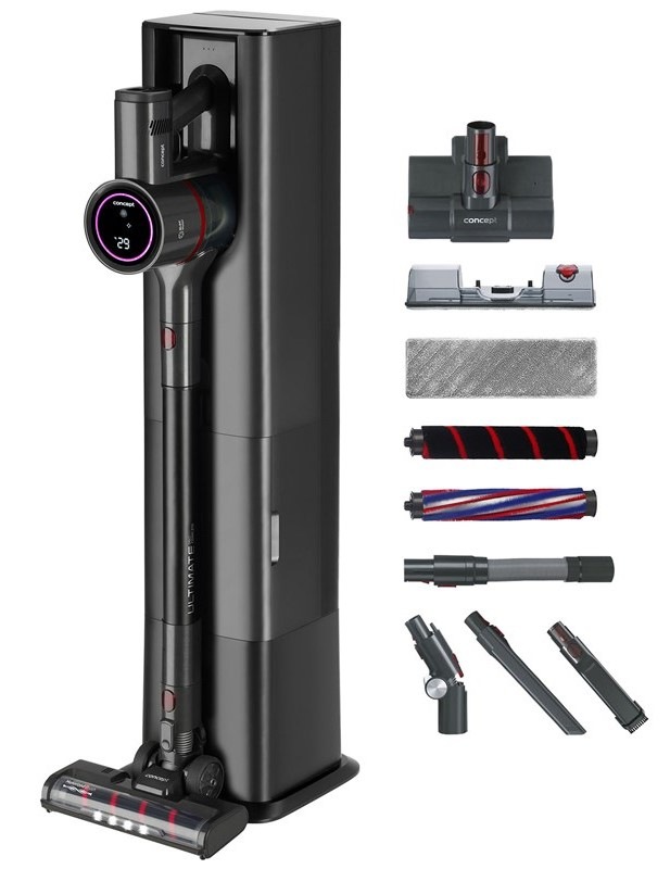 Tyčový vysavač Concept VP6300 Ultimate Complete Pro 25,9 V, 5 v 1 černý
