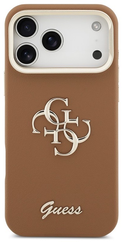 Kryt na mobil Guess, pro Apple iPhone 17 Pro Max, hnědá barva