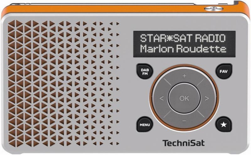 Radiopřijímač DAB+ TechniSat DIGITRADIO 1, stříbrno-oranžová