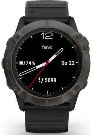 Chytré hodinky Garmin fenix 6X PRO Solar (MAP/Music) černé/titanium Chytré hodinky Garmin fenix 6X PRO Solar (MAP/Music) černé/titanium