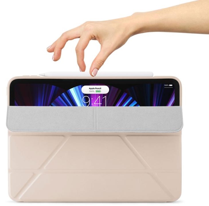 Pouzdro na tablet Pipetto Origami na Apple iPad Pro 11“ (2021/2020/2018) růžové