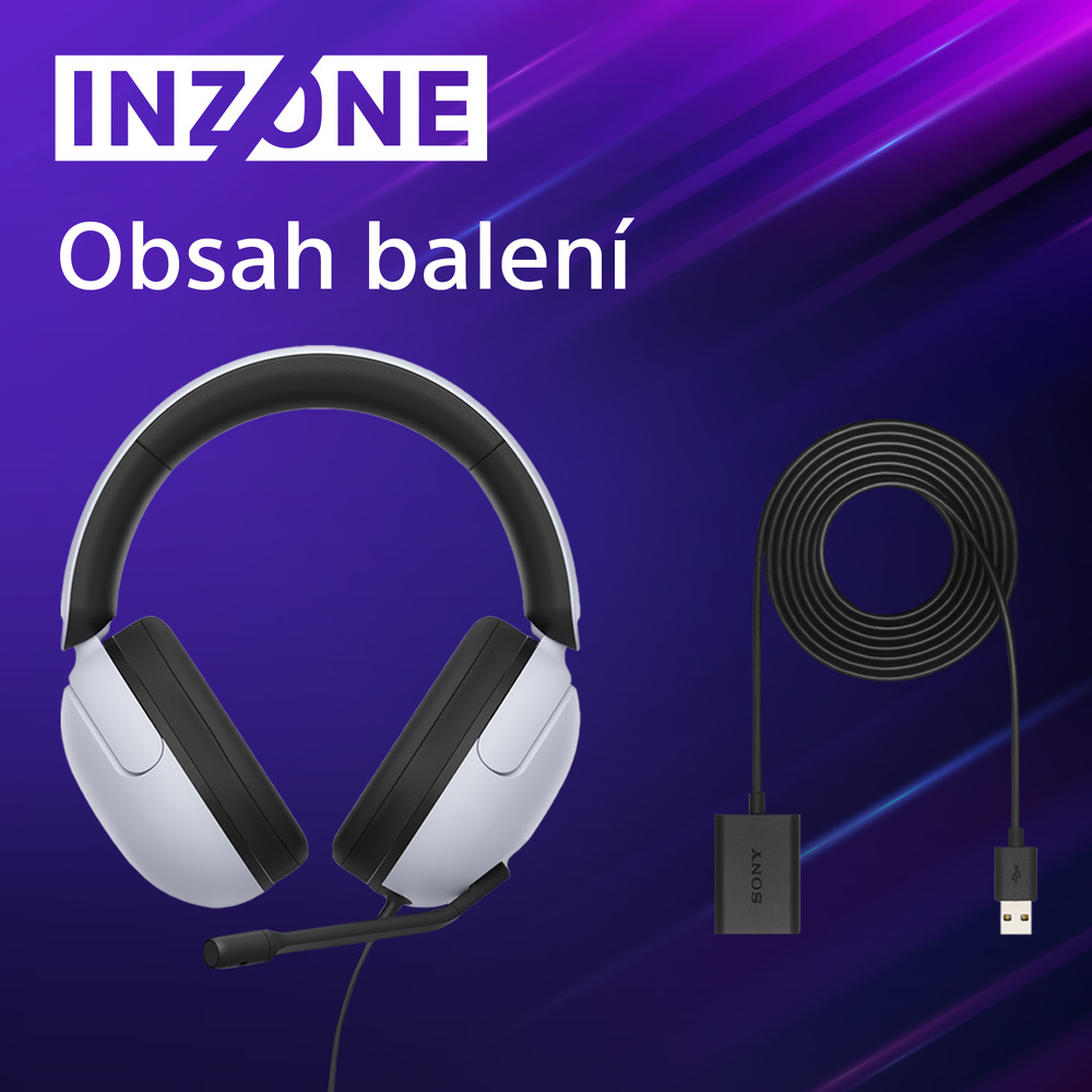 Headset Sony Inzone H3 bílý Headset Sony Inzone H3 bílý