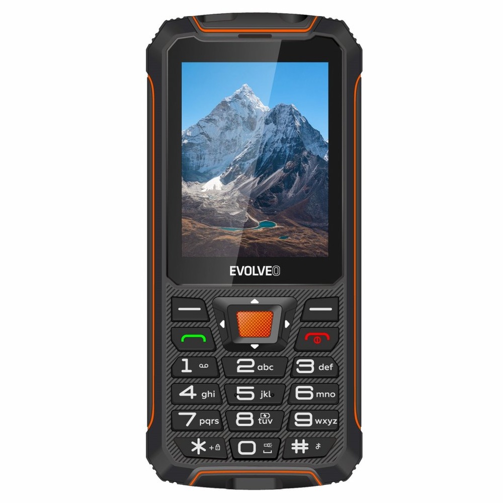Mobilní telefon Evolveo StrongPhone Z6 černý/oranžový