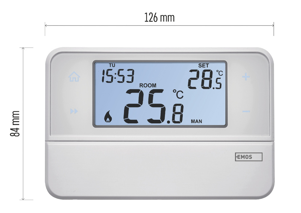 Termostat EMOS pokojový, programovatelný, drátový, OpenTherm, P5606OT Termostat EMOS pokojový, programovatelný, drátový, OpenTherm, P5606OT