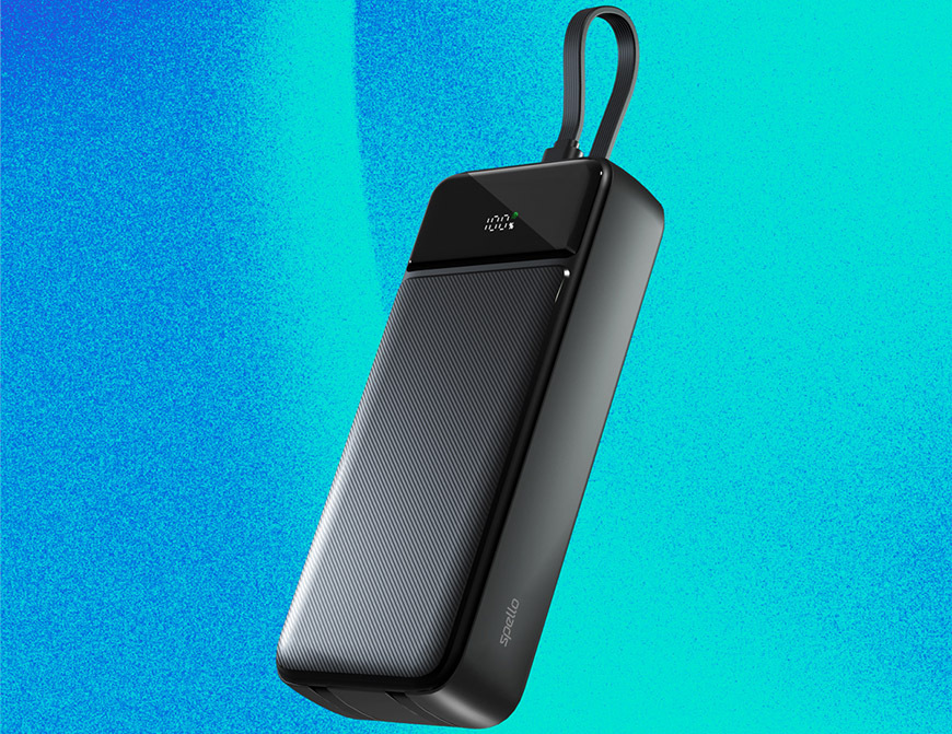 Powerbanka Spello by Epico ForcePack 20000mAh, s integrovanými kabely SP21 černá Powerbanka Spello by Epico ForcePack 20000mAh, s integrovanými kabely SP21