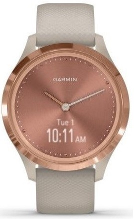 Chytré hodinky Garmin vivomove3S Sport RoseGold/Sand