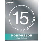 Americká chladnička Gorenje NRM8182MX, Inoxlook, prodloužená záruka 15 let na kompresor