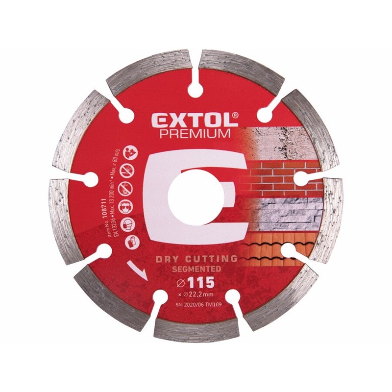 Kotouč diamantový Extol Premium 108711 115x22,2x2mm