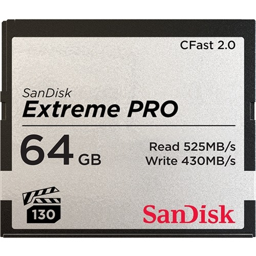 Paměťová karta SANDISK Extreme Pro CFast 2.0 64 GB (515R/430W)