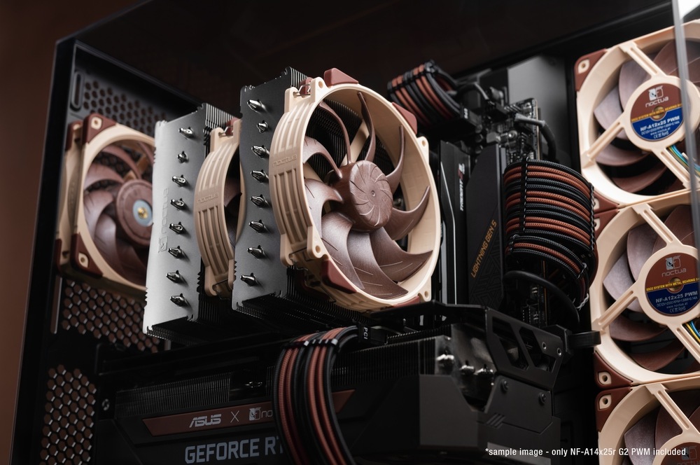 Ventilátor Noctua NF-A14x25r G2 PWM Sx2-PP hnědý NOCNF14X25RG2PSX2P
