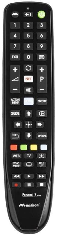 Dálkový ovladač Meliconi Gumbody Personal 4 Plus pro Philips černý