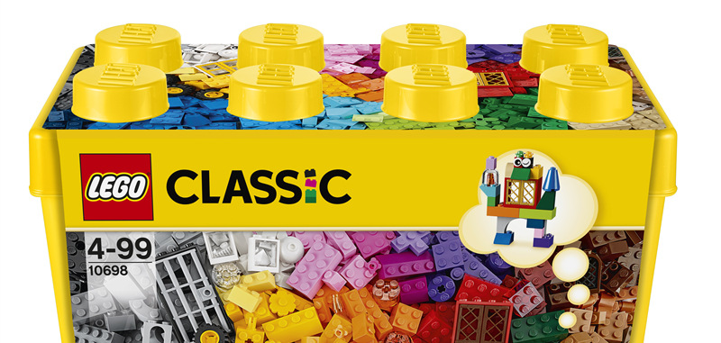 Stavebnice LEGO® Classic 10698 Velký kreativní box LEGO® Dvě zelené podložky poskytují základ pro stavění vlastního světa a pomáhají udržet modely během hraní na místě.