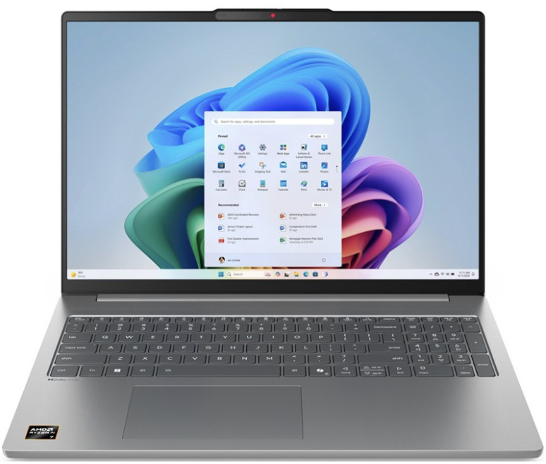 Notebook Lenovo IdeaPad Slim 5 16AKP10 šedý Šedý notebook Lenovo IdeaPad Slim 5 16AKP10 s 16″ displejem a numerickou klávesnicí