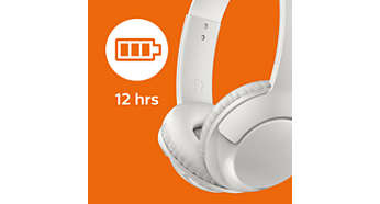 Sluchátka Philips SHB3075WT bílá