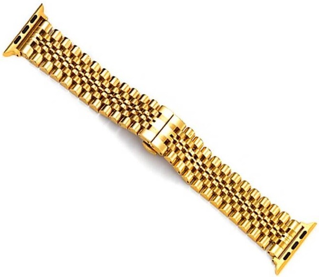 Řemínek COTECi Excellence ocelový na Apple Watch 38/40/41 mm zlatý Řemínek COTECi Excellence ocelový na Apple Watch 38/40/41 mm zlatý