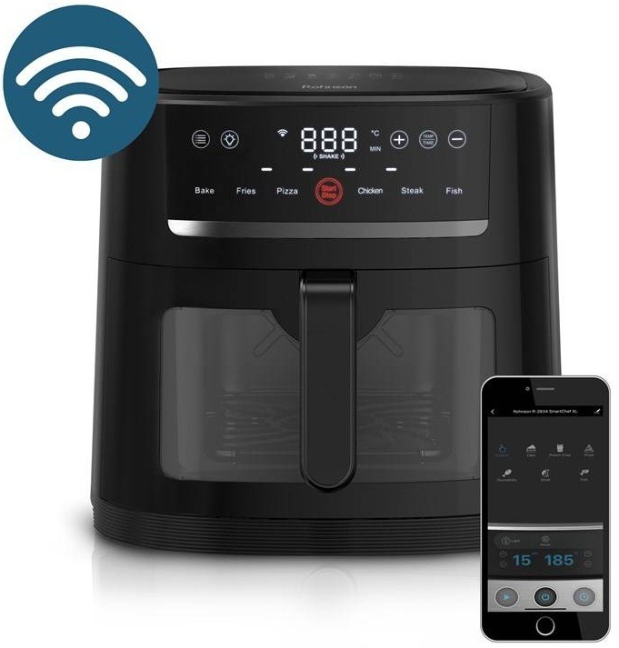 Fritéza horkovzdušná Rohnson R-2834 SmartChef XL Wi-Fi 8 l černá