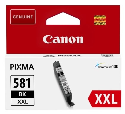 Inkoustová náplň Canon CLI-581XXL BK, 858 stran černá