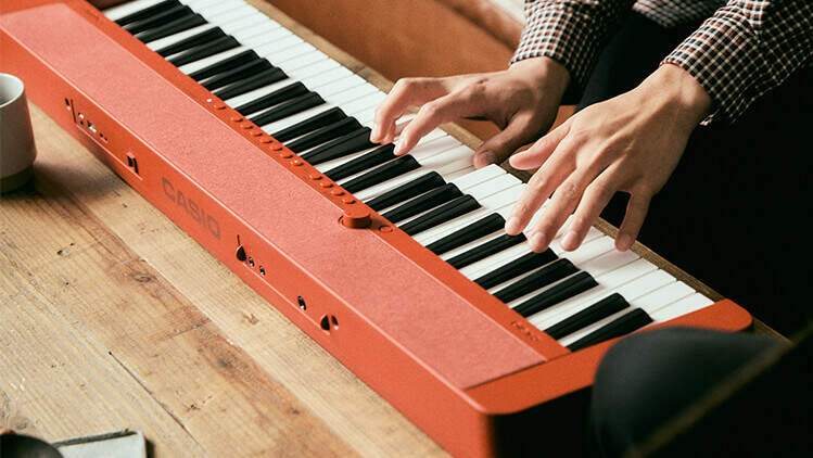 Elektronické klávesy Casio CT S1 RD červená