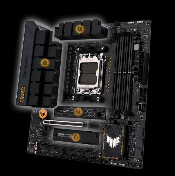 Základní deska Asus TUF Gaming B650M-PLUS Základní deska Asus TUF Gaming B650M-PLUS