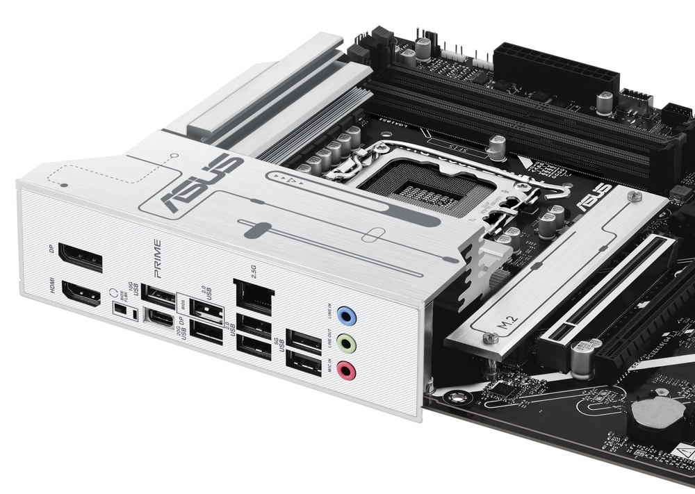 Zadní pohled - Základní deska Asus PRIME Z890-P