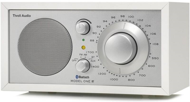 Radiopřijímač Tivoli Audio Model One BT stříbrný/bílý