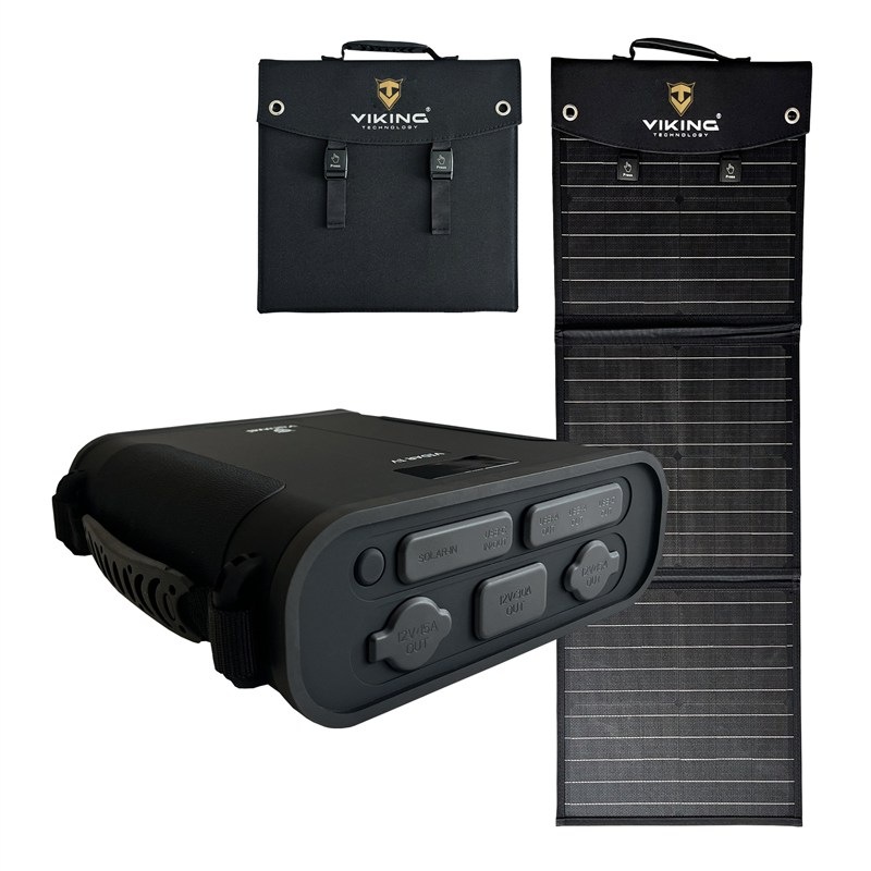 Powerbanka Viking Set VIDAR IV a solární panel Viking L60 PD - černá