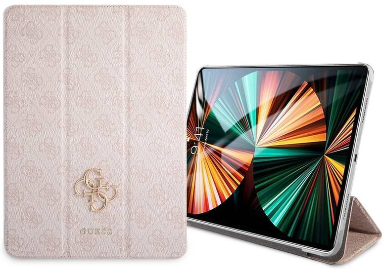 Pouzdro na tablet Guess 4G Folio Cover na Apple iPad Pro 12.9" růžové Guess 4G