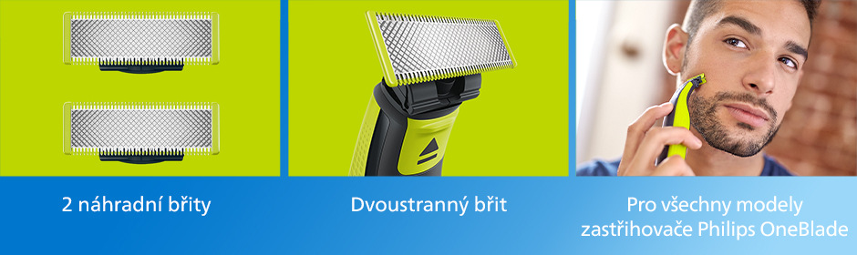 Náhradní hlavice Philips OneBlade QP220/50 Náhradní hlavice Philips OneBlade QP220/50