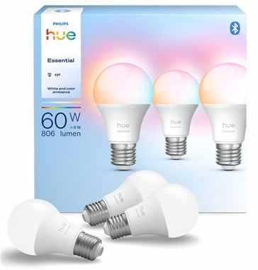 Balení chytrých žárovek Philips.