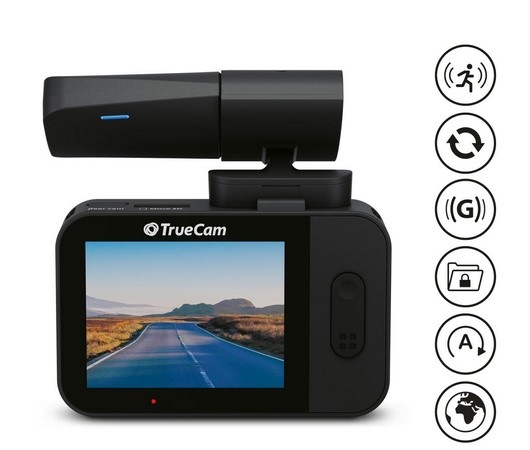 Autokamera TrueCam M7 GPS Dual (s hlášením radarů) černá Autokamera TrueCam M7 GPS Dual (s hlášením radarů) černá