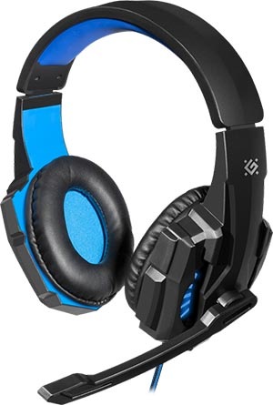 Headset Defender Warhead G-390 LED černý/modrý Defender Warhead G-390 LED