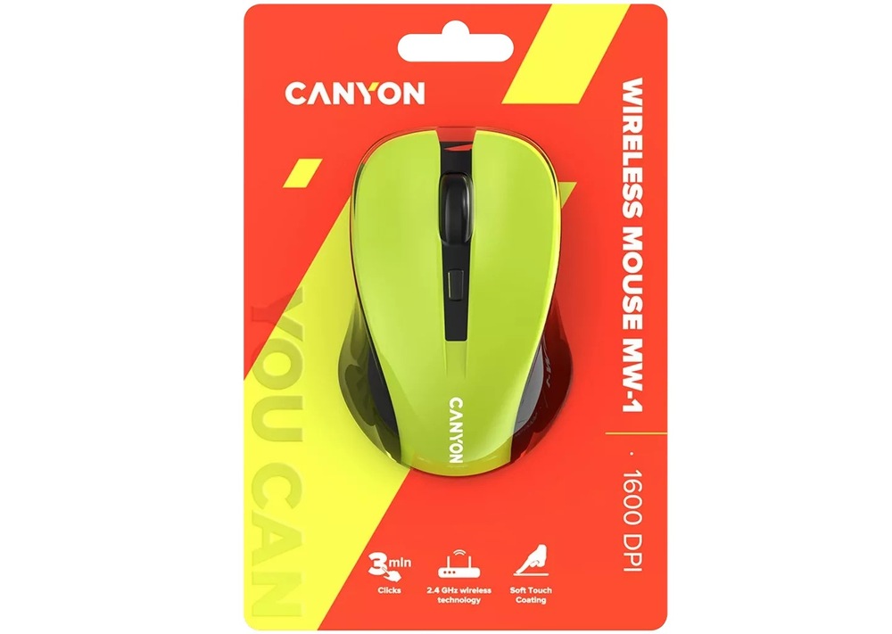 Myš Canyon CMSW1 žlutá