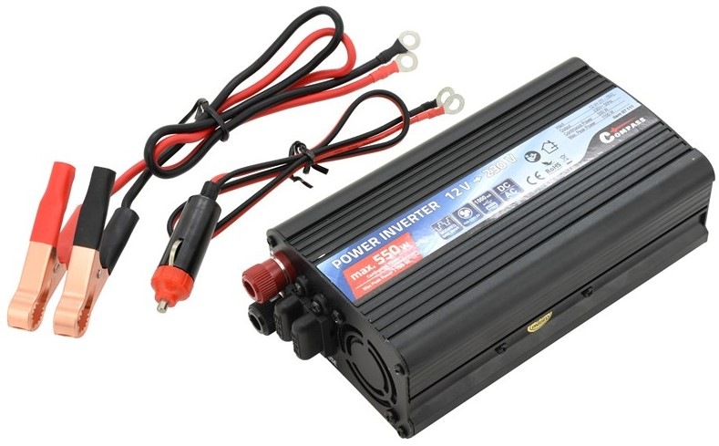 Měnič napětí Compass 07111 12/230V 550W + USB