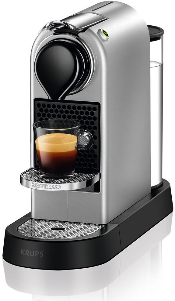 Kapslový kávovar Krups Nespresso CitiZ XN741B10 stříbrný