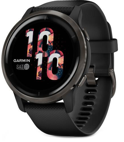 Chytré hodinky Garmin Venu 2 - Slate / Black Band
