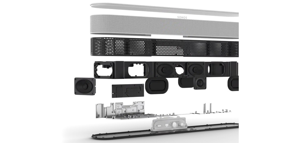 Soundbar SONOS BEAM 2 + repro SONOS One SL černý