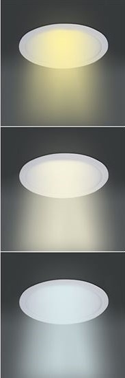Vestavné svítidlo Solight CCT, podhledové, 6W, 450lm, 3000K-6000K, kulaté bílé