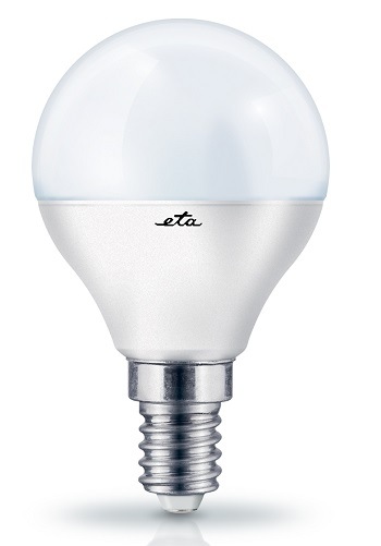 Žárovka LED ETA EKO LEDka mini globe 6W, E14, teplá bílá Žárovka ETAP45W6WW01, teplá bílá