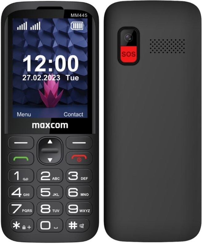 Mobilní telefon MaxCom Comfort MM445 - černý