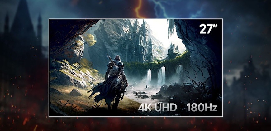 Herní monitor LG UltraGear 27G810A-B černý Postará se o něj obnovovací frekvence dosahující 180 Hz.