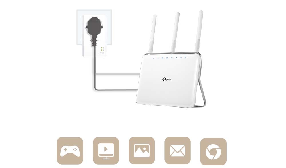 Síťový rozvod LAN po 230V TP-Link TL-PA7017PKIT Síťový rozvod LAN po 230V TP-Link TL-PA7017PKIT