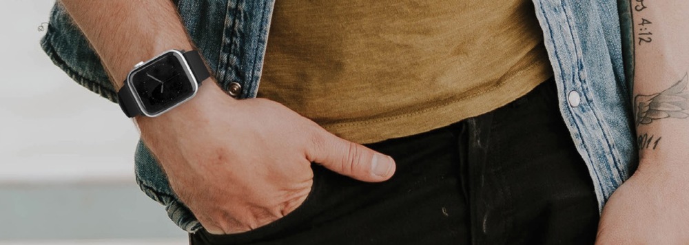 Řemínek Uniq Mondain na Apple Watch 42/44/45/49mm modrý Řemínek Uniq Mondain na Apple Watch 42/44/45/49mm modrý