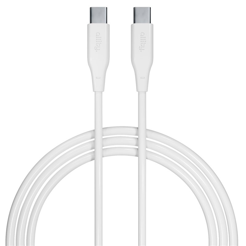 Kabel Allity AUC-02, 60W, USB-C/USB-C, 1m bílý