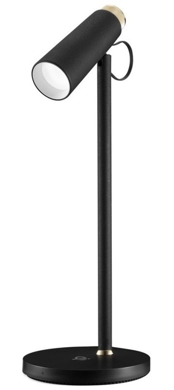 Stolní LED lampička IMMAX TIT, Qi nabíjení černá