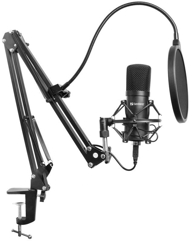 Mikrofon Sandberg Streamer Kit USB - černý